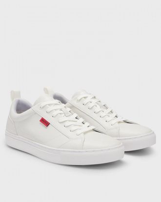 HUGO BOSS Hugo Morrie Tenn Mens Trainers - White - Size UK 10