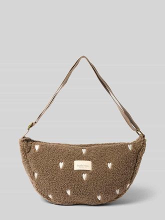Studio Noos Shoulder Bag mit Logo-Patch in Mittelbraun, Gr&ouml;&szlig;e 1