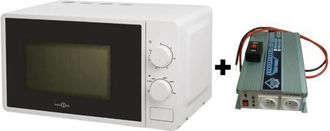 OEM Pack Convertidor De Tensi&oacute;n 24/220v 1200w Con Mando A Distancia - Microondas Hign One 220v 20l 700w