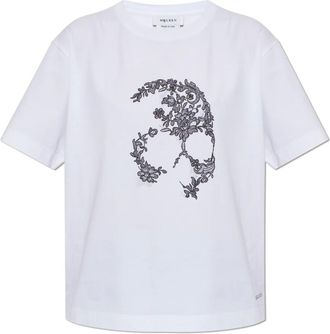 Alexander McQueen Mujer, Camisetas, Blanco, Talla: XS