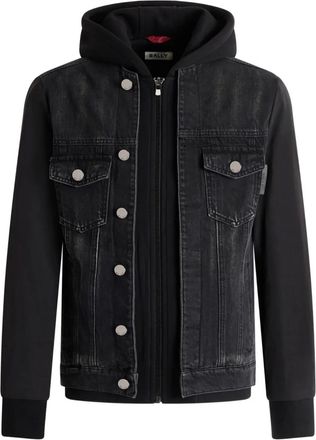 Bally Giacca trucker con cappuccio - Nero