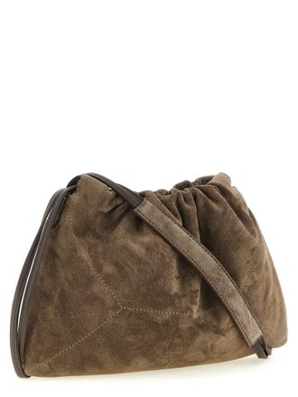 Brunello Cucinelli Womens Clutch Brown Calfskin Leather