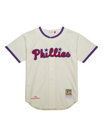 Mitchell & Ness MLB Phillies 1948 Richie Ashburn overhemd - Beige