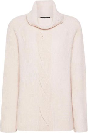 Elena Miro Dames, Truien, Beige, Maat: XS Wol