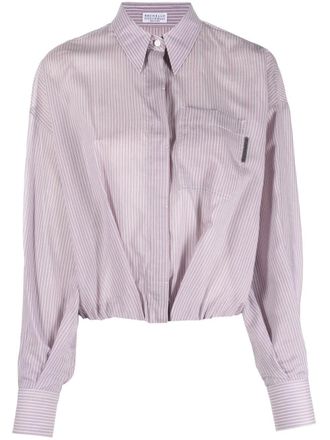 Brunello Cucinelli Gestreepte blouse - Roze