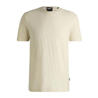 HUGO BOSS Heren, Tops, Beige, Maat: 5XL Katoen