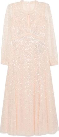 Needle & Thread Abito con paillettes - Rosa