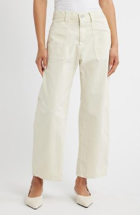 Moussy Vintage Pomonok Gusset Cargo Pants in Ivory at Nordstrom, Size 29
