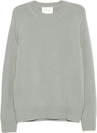 Soft Goat Regular Fit Crewneck - Heren - Ronde hals truien - Grijs - S - Kasjmier - Truien & Vesten