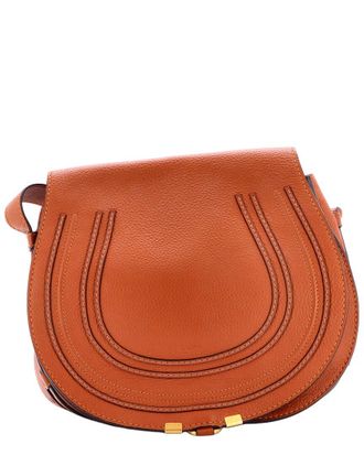 Chlo&eacute; Brown Sheep Leather Marcie Crossbody Medium (Authentic Pre-Loved)
