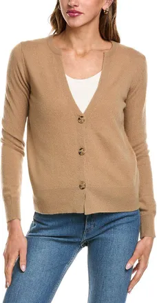 Alberta Ferretti Philosophy Split V-Neck Cashmere Cardigan