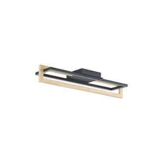 Lindby Lindby L&aacute;mpara De Techo Led holamu En Negro Aluminio