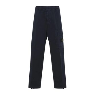 Stone Island Cargo Broek - Heren - Straight fit broeken - Blauw - W30 - Katoen - Broeken