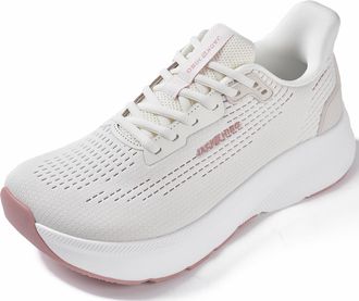 JACKSHIBO Slip on Wide Toe Box Shoes Women Slip in Arch Support Sneakers for Running Walking Athletic Tennis Orthopedic Plantar Fasciitis Thick Cushion Zero Dro