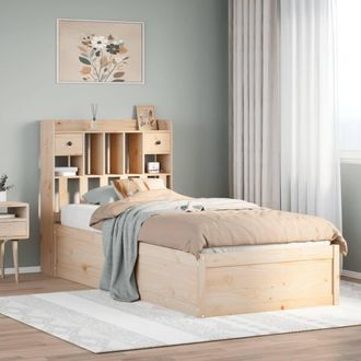 Berkfield Home Bed Frame without Mattress 75x190 cm Small Single Solid Wood Pine in Brown