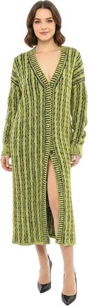 Diesel Green Knitted V Neck Cardigan