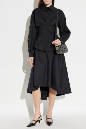 Moschino Asymmetrical Skirt, Womens, Black