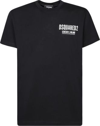 Dsquared2 Zwart T-Shirt - Heren - T-shirts - Zwart - M - Katoen - Tops
