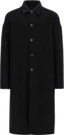Rick Owens buttoned brad coat