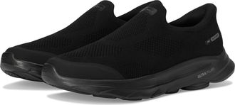 Skechers Mens Go Walk 8 Pelayo Sneaker, Black Textile, 9.5 UK