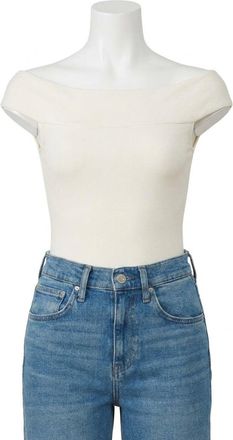 Z Supply Second Skin Off Shoulder Top In Cloud