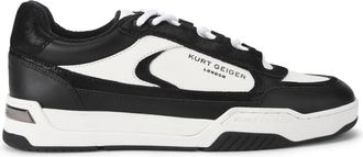 Kurt Geiger Mens Leather Kingsland Sneaker Sneakers - Black/White - Size UK 10