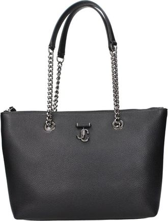 Jimmy Choo London Diamond Tote - Dames - Tassen - Zwart - Maat: ONE Size Leer