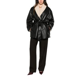 Stand Studio Giacca in Pelle - - Jackets - Donna - Nero - XS