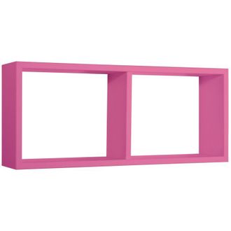 OEM Estante Rectangular De Pared 2 Compartimentos Mod. Morgana Fucsia