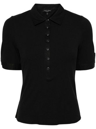 Rag & Bone Polo a coste - Nero