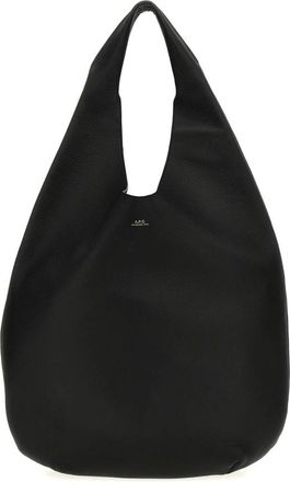 A.P.C. Bolso Hobo de Piel - Bags - Mujer - Negro - ONE SIZE