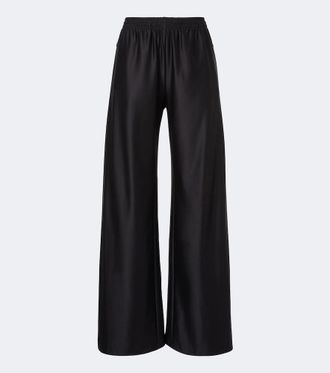 Gucci Pantaloni a gamba larga in jersey misto seta