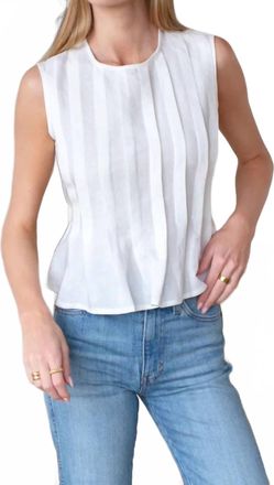 Emerson Fry Plait Long Top In White