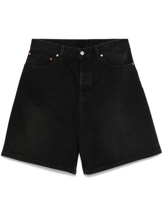VETEMENTS denim shorts - unisex - Cotton - 30 - Black