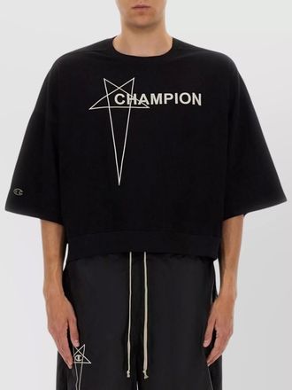 Rick Owens cotton cropped t-shirt