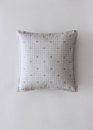 Mango Copricuscino cotone canvas stampa 40x40 cm grigio - Home - 40x40cm - MANGO HOME