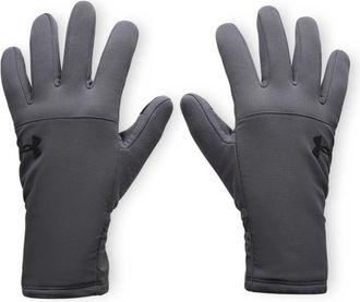 Under Armour Mens Storm Fleece Gloves, (025) Castlerock / / Black, Medium