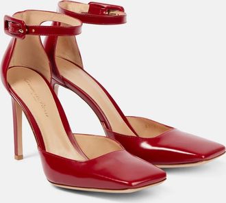 Gianvito Rossi Casey leather dOrsay pumps