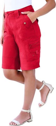 Roaman's Plus Size Cargo Shorts in Vivid Red at Nordstrom, Size 34