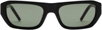 Pura Hinge Black Green Glasses