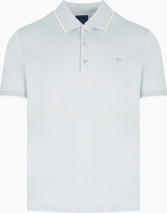 Paul & Shark Paul & Shark Mens Double Mercerised Jersey cotton polo - Navy - Size: 42