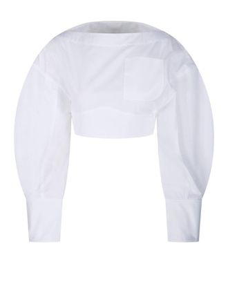 Jacquemus Open-back Cropped Shirt