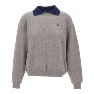 Polo Ralph Lauren Dames, Sweatshirts & Hoodies, Grijs, Maat: XS Katoen