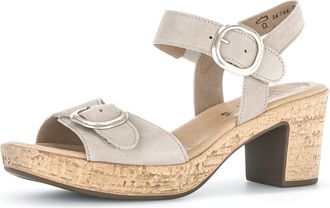 Gabor Fantastica Womens Sandals 7 UK Oak Suede