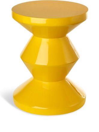 Pols Potten zig zag stool - unisex - synthetic fibres - One Size - Yellow