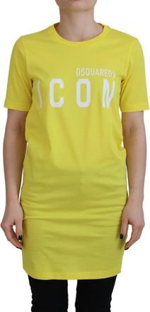 Dsquared2 Dsquared&sup2; CottonShiny Icon Renny Dress Crewneck Womens T-shirt (Pre-Owned)