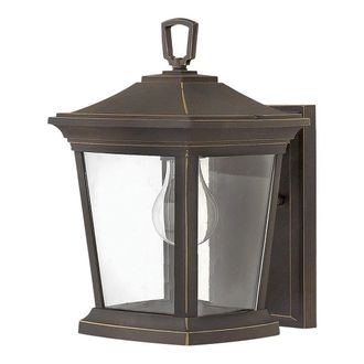 Netlighting Bromley 1 Light Outdoor Small Wall Lantern Light Bronze IP44 E27