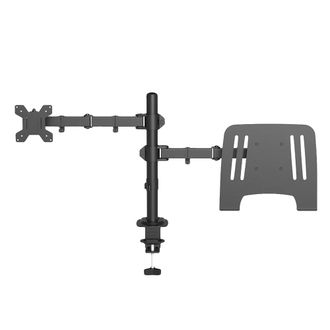 OEM Supporto Per Doppio Monitor, Design Ergonomico, Completamente Regolabile, Nero - Spedito Da Es