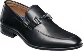 Florsheim Mens Zaffio Moc Toe Bit Loafer In Black