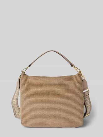 Abro Abro Handtasche in Flecht-Optik Modell Kaia in Taupe, Gr&ouml;&szlig;e 1